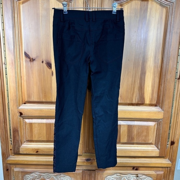 Bebe Black Lace Front Pant - Picture 1 of 8